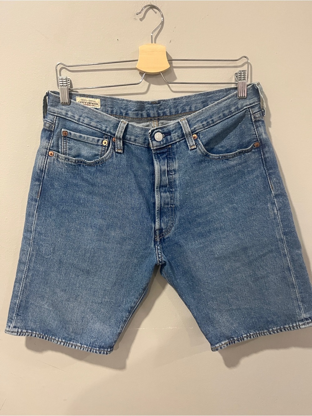 Levi's Light Blue Denim Jean Shorts